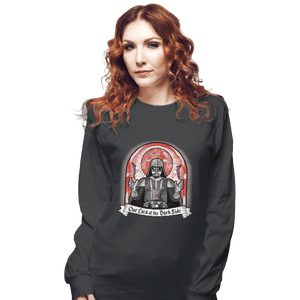 Shirts Long Sleeve Shirts, Unisex / Small / Charcoal Our Lord Of The Dark Side