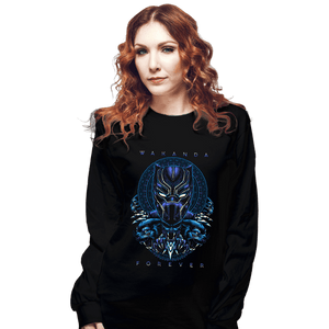 Daily_Deal_Shirts Long Sleeve Shirts, Unisex / Small / Black Wakanda Forever