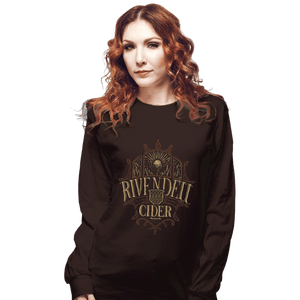 Shirts Long Sleeve Shirts, Unisex / Small / Dark Chocolate Rivendell Cider