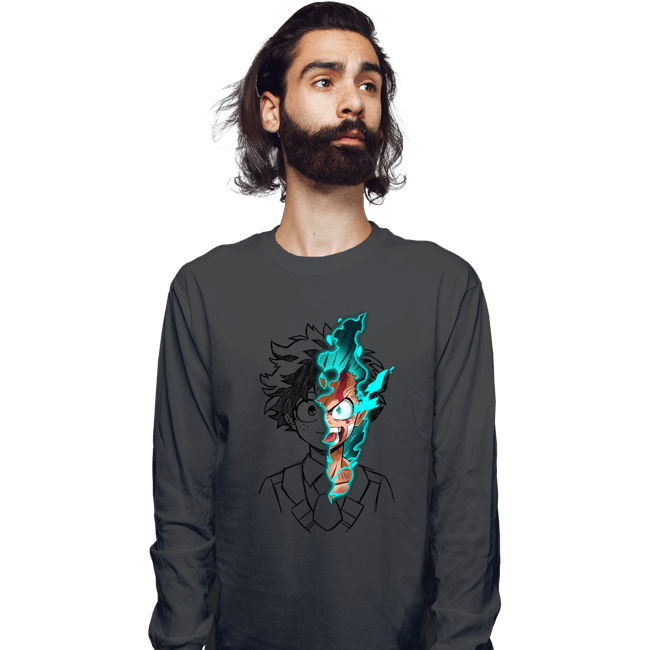 Daily_Deal_Shirts Long Sleeve Shirts, Unisex / Small / Charcoal Power 100 Full Cowl