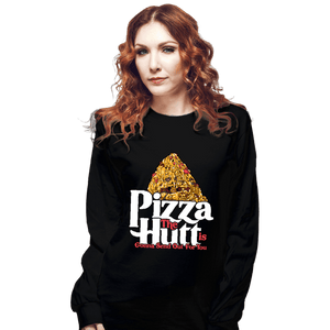 Daily_Deal_Shirts Long Sleeve Shirts, Unisex / Small / Black Pizza Sends Out