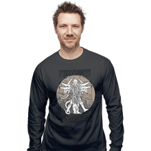 Load image into Gallery viewer, Shirts Long Sleeve Shirts, Unisex / Small / Charcoal Lovecraft Man
