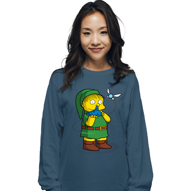 Secret_Shirts Long Sleeve Shirts, Unisex / Small / Indigo Blue I'm Zolda