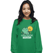 Load image into Gallery viewer, Shirts Long Sleeve Shirts, Unisex / Small / Irish Green Bulb Saur

