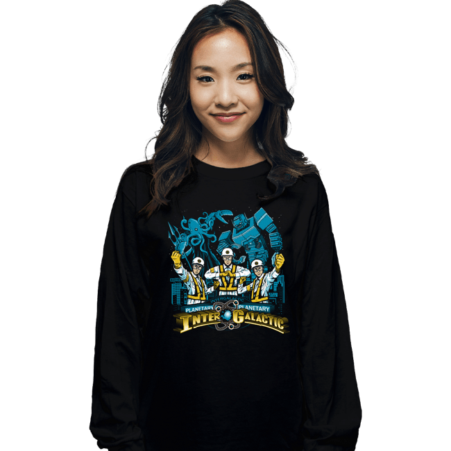 Shirts Long Sleeve Shirts, Unisex / Small / Black Intergalactic Rangers
