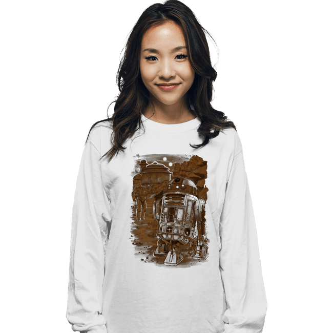 Shirts Long Sleeve Shirts, Unisex / Small / White Mission To Jabba's