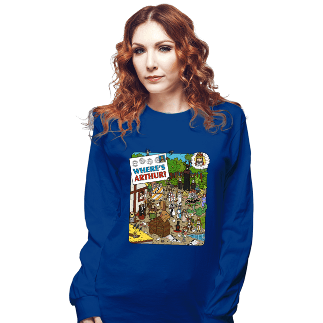 Daily_Deal_Shirts Long Sleeve Shirts, Unisex / Small / Royal Blue Where's Arthur