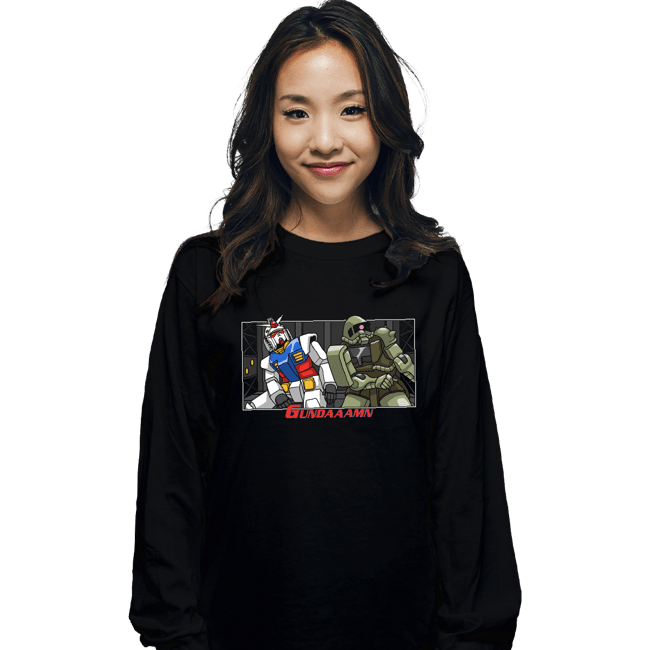 Shirts Long Sleeve Shirts, Unisex / Small / Black Gundamn