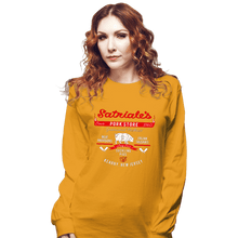 Load image into Gallery viewer, Secret_Shirts Long Sleeve Shirts, Unisex / Small / Gold Satriales Pork Market
