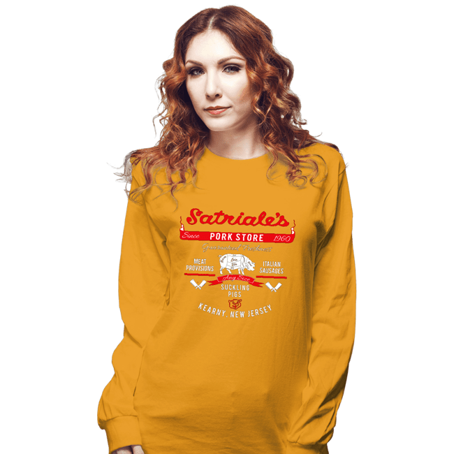 Secret_Shirts Long Sleeve Shirts, Unisex / Small / Gold Satriales Pork Market