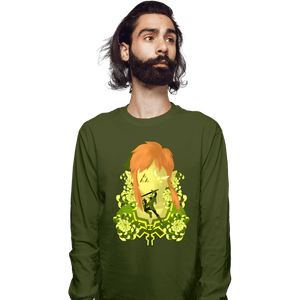 Daily_Deal_Shirts Long Sleeve Shirts, Unisex / Small / Military Green Legendary Memories
