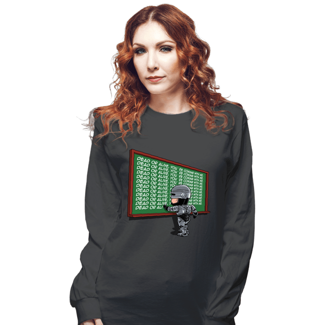 Secret_Shirts Long Sleeve Shirts, Unisex / Small / Charcoal Robobart