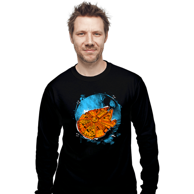 Shirts Long Sleeve Shirts, Unisex / Small / Black That's No Moon
