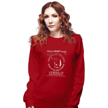 Load image into Gallery viewer, Daily_Deal_Shirts Long Sleeve Shirts, Unisex / Small / Red Space Coyote Sriracha
