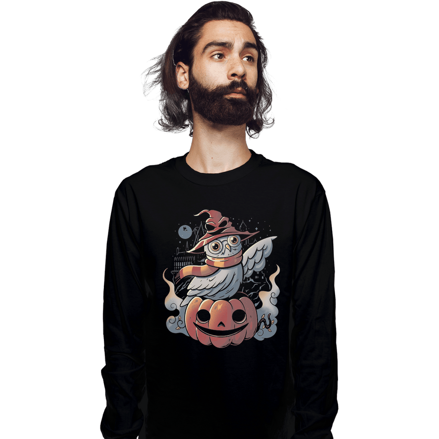 Shirts Long Sleeve Shirts, Unisex / Small / Black Spooky Magic