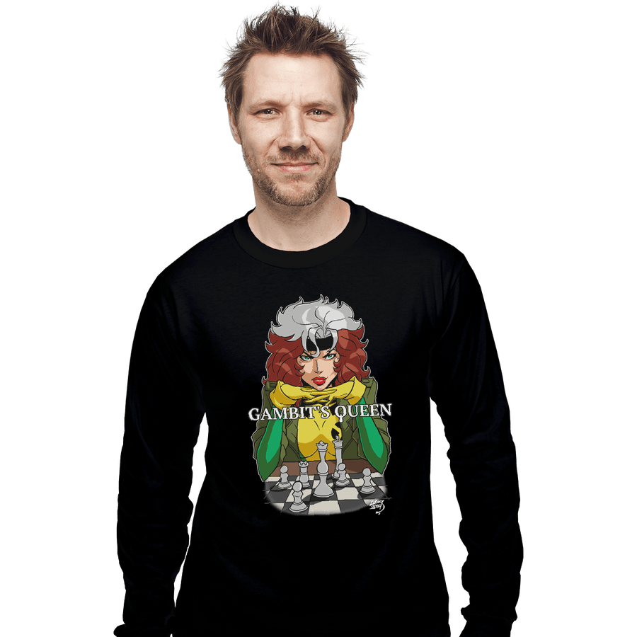 Shirts Long Sleeve Shirts, Unisex / Small / Black Gambit's Queen
