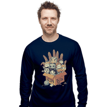 Load image into Gallery viewer, Shirts Long Sleeve Shirts, Unisex / Small / Navy Game Of Boxes
