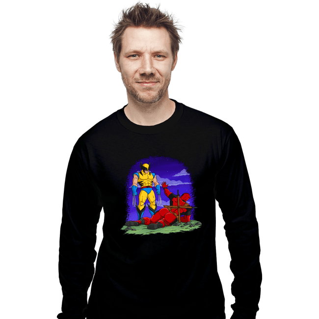 Daily_Deal_Shirts Long Sleeve Shirts, Unisex / Small / Black Mutant Butt