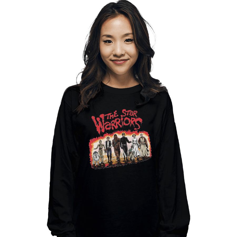 Shirts Long Sleeve Shirts, Unisex / Small / Black Star Warriors