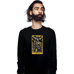 Shirts Long Sleeve Shirts, Unisex / Small / Black Tarot Death