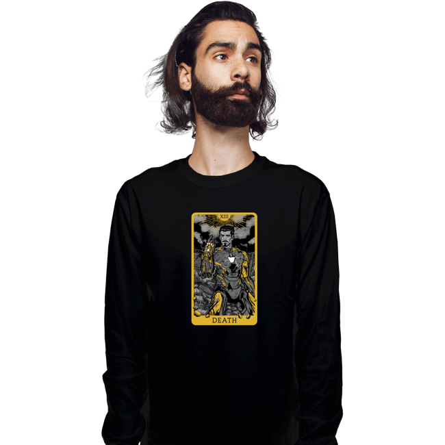 Shirts Long Sleeve Shirts, Unisex / Small / Black Tarot Death