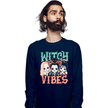 Load image into Gallery viewer, Daily_Deal_Shirts Long Sleeve Shirts, Unisex / Small / Navy Witch Vibes

