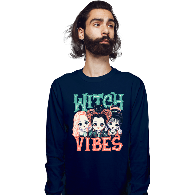 Daily_Deal_Shirts Long Sleeve Shirts, Unisex / Small / Navy Witch Vibes