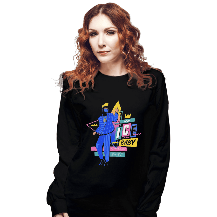Shirts Long Sleeve Shirts, Unisex / Small / Black Ice Ice Baby