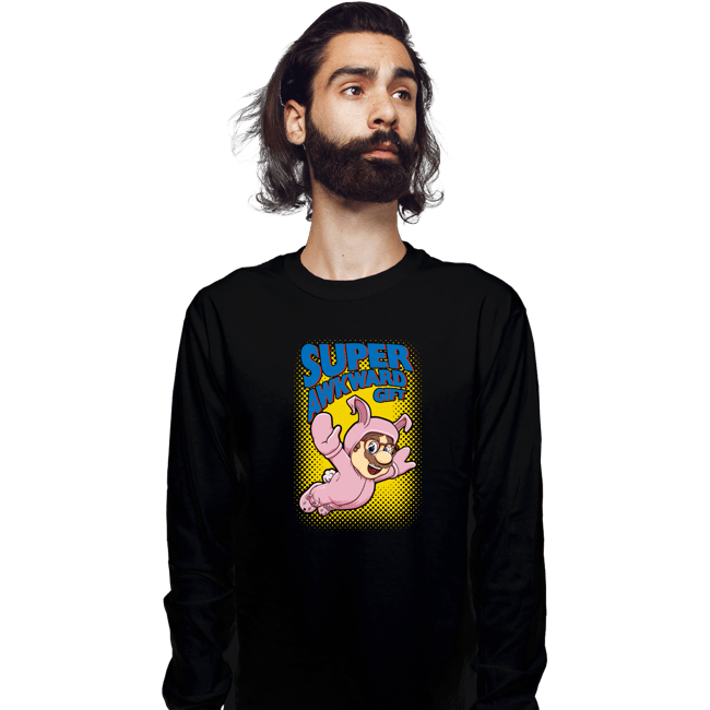 Shirts Long Sleeve Shirts, Unisex / Small / Black Super Akward Gift