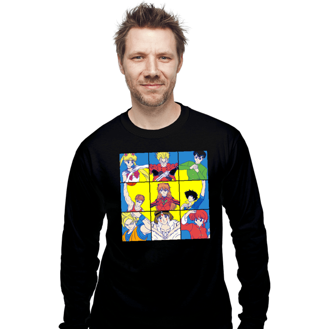 Secret_Shirts Long Sleeve Shirts, Unisex / Small / Black Anime Heart Of A 90s Kid