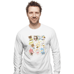 Shirts Long Sleeve Shirts, Unisex / Small / White Cute Bunch