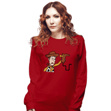 Load image into Gallery viewer, Secret_Shirts Long Sleeve Shirts, Unisex / Small / Red Snake In A Boot

