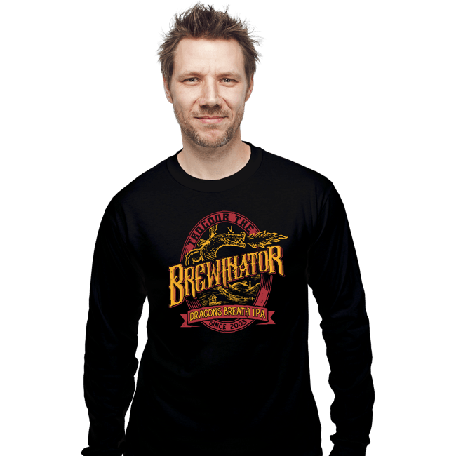 Secret_Shirts Long Sleeve Shirts, Unisex / Small / Black The Brewinator
