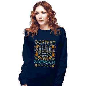 Shirts Long Sleeve Shirts, Unisex / Small / Navy Bestest Mensch