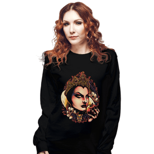 Daily_Deal_Shirts Long Sleeve Shirts, Unisex / Small / Black The Queen Of Envy