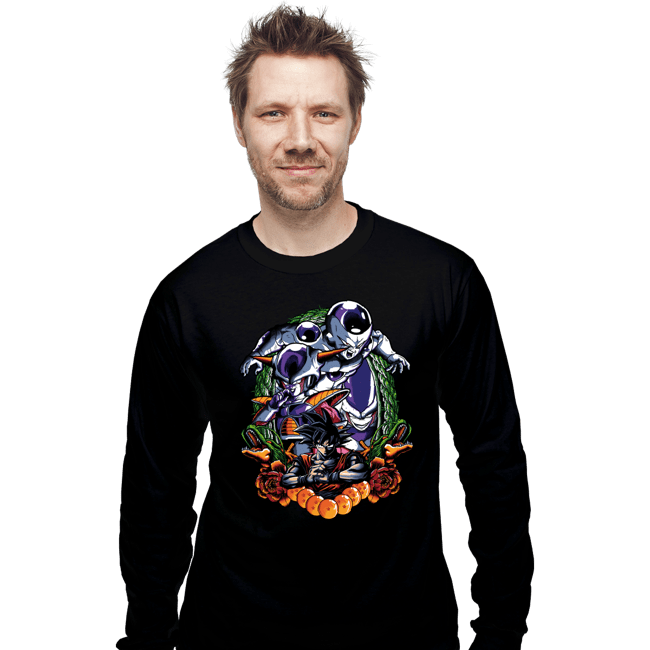 Shirts Long Sleeve Shirts, Unisex / Small / Black Frieza Crest