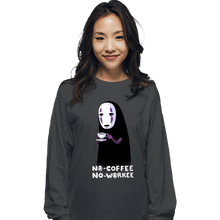 Load image into Gallery viewer, Daily_Deal_Shirts Long Sleeve Shirts, Unisex / Small / Charcoal No Face No Coffee
