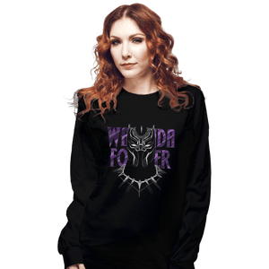 Shirts Long Sleeve Shirts, Unisex / Small / Black Panther Forever