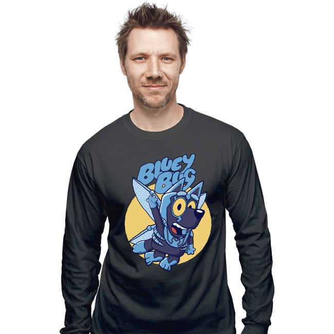 Daily_Deal_Shirts Long Sleeve Shirts, Unisex / Small / Charcoal Bluey Bug