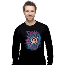 Load image into Gallery viewer, Shirts Long Sleeve Shirts, Unisex / Small / Black Rocko 90s
