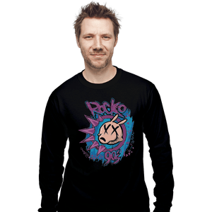 Shirts Long Sleeve Shirts, Unisex / Small / Black Rocko 90s