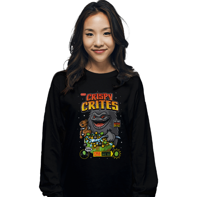 Daily_Deal_Shirts Long Sleeve Shirts, Unisex / Small / Black Crispy Crites