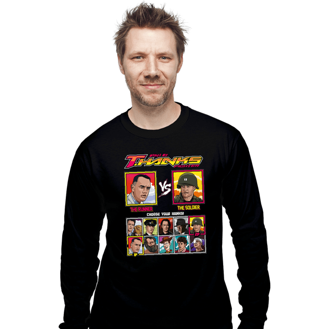 Shirts Long Sleeve Shirts, Unisex / Small / Black Tom Hanks Fighter