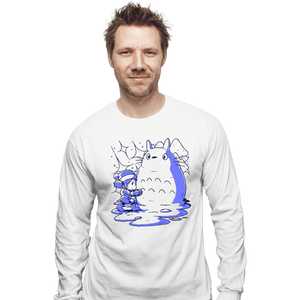 Daily_Deal_Shirts Long Sleeve Shirts, Unisex / Small / White My Neighbor Snowman