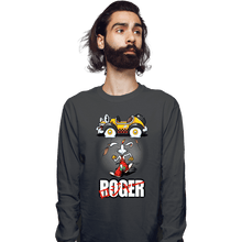 Load image into Gallery viewer, Daily_Deal_Shirts Long Sleeve Shirts, Unisex / Small / Charcoal Roger
