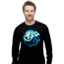 Load image into Gallery viewer, Daily_Deal_Shirts Long Sleeve Shirts, Unisex / Small / Black Yin Yang Of Water
