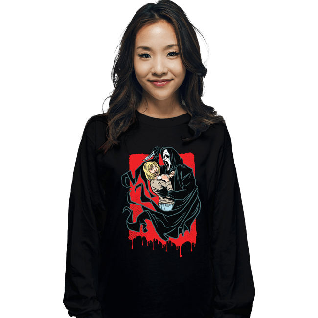 Shirts Long Sleeve Shirts, Unisex / Small / Black Just Some Scary Movie