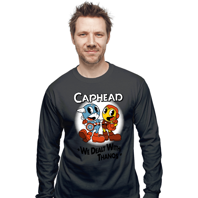 Daily_Deal_Shirts Long Sleeve Shirts, Unisex / Small / Charcoal Caphead