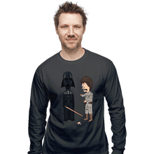 Load image into Gallery viewer, Daily_Deal_Shirts Long Sleeve Shirts, Unisex / Small / Charcoal Stupid Jedi
