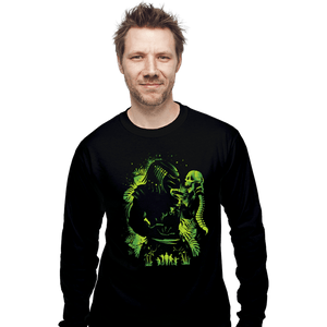 Secret_Shirts Long Sleeve Shirts, Unisex / Small / Black Hunter Of Humans